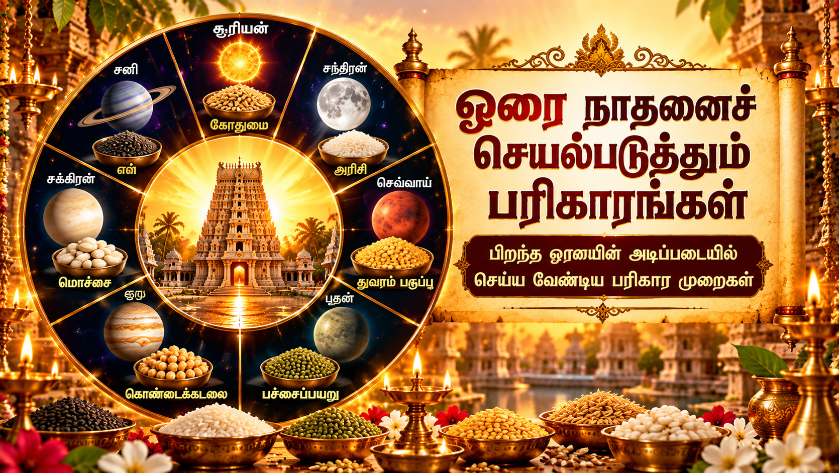 தான் பிறந்த ஓரை நாதனைச் செயல்படுத்தும் பரிகாரங்கள்