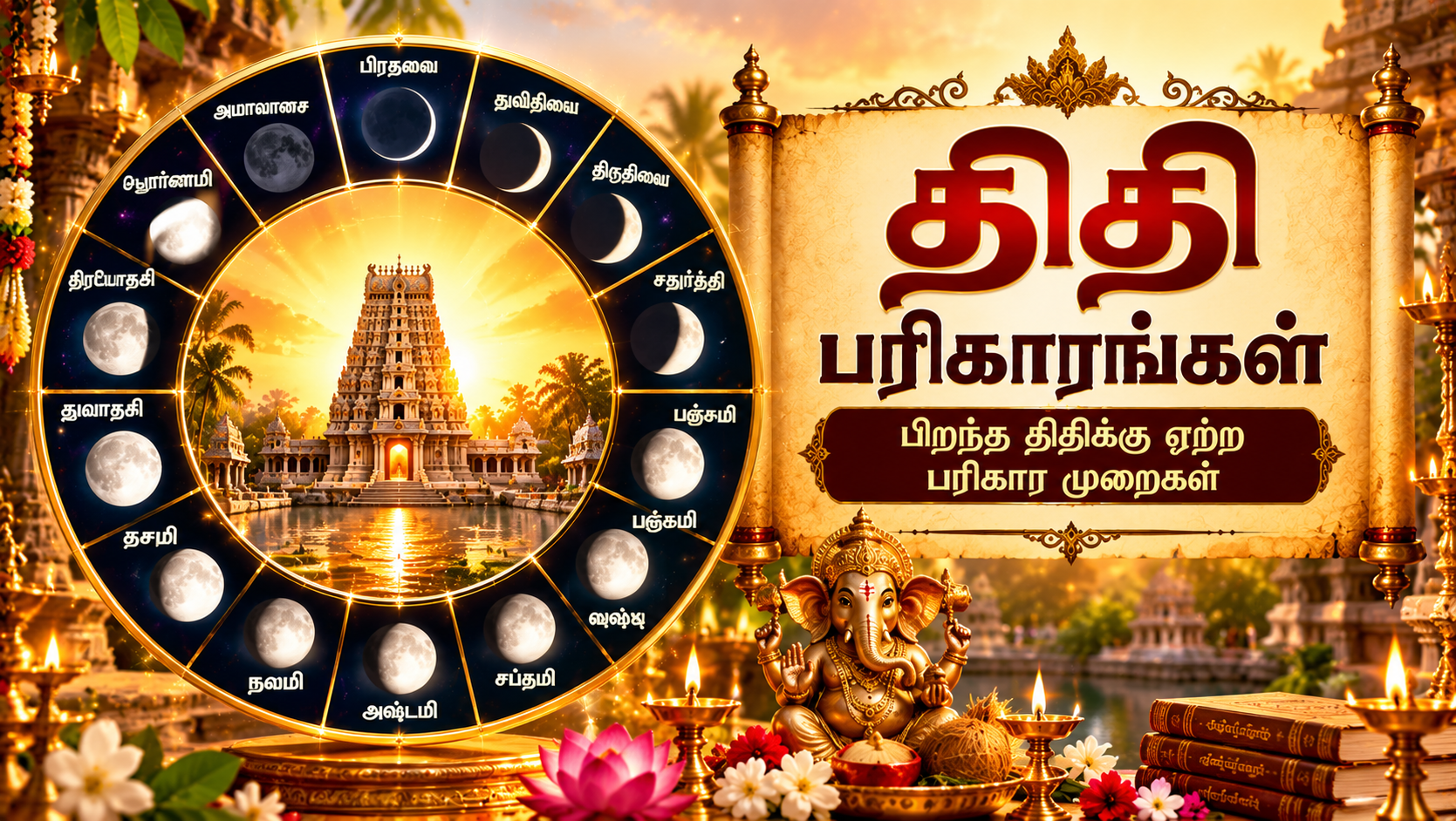 திதி பரிகாரங்கள் – பிறந்த திதிக்கு ஏற்ற பரிகார முறைகள்